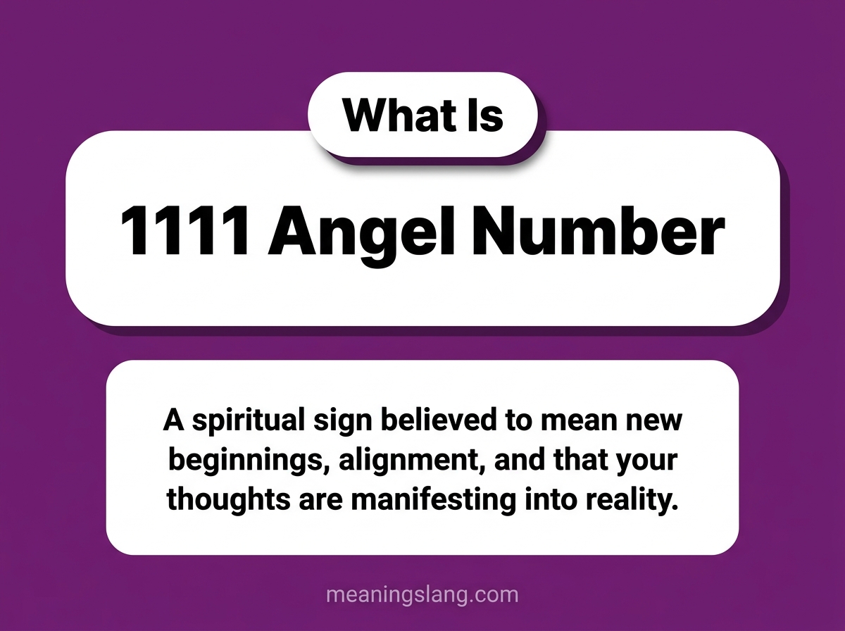 1111 Angel Number Meaning