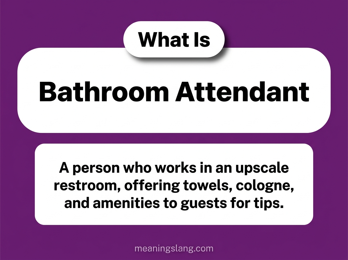 Bathroom Attendant Meaning
