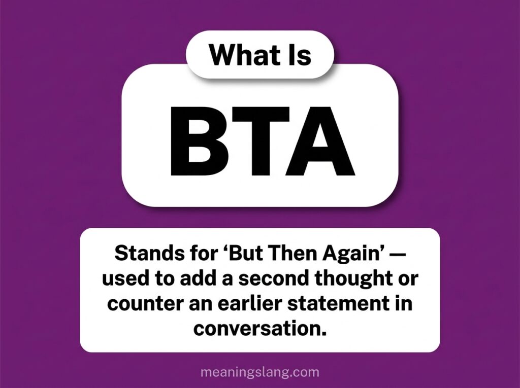 BTA Meaning