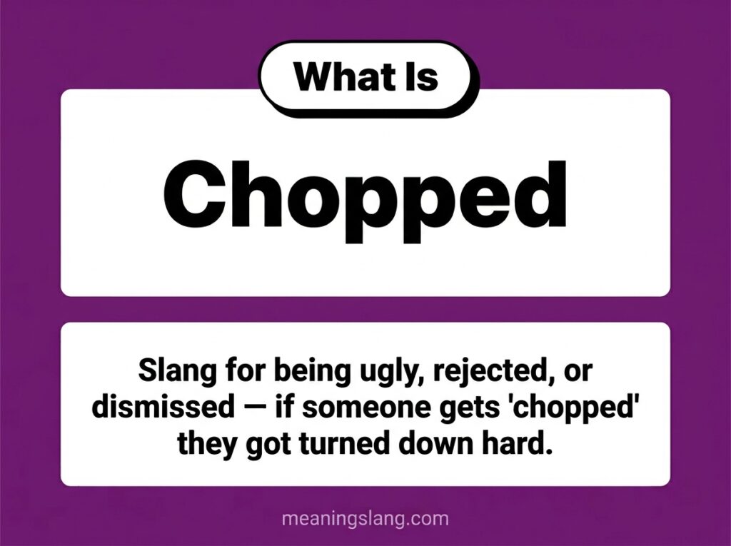 Chopped Meaning