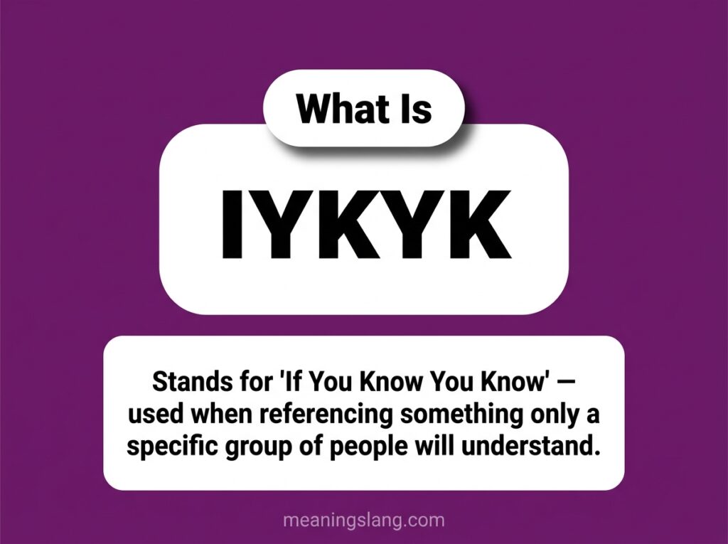 IYKYK Meaning