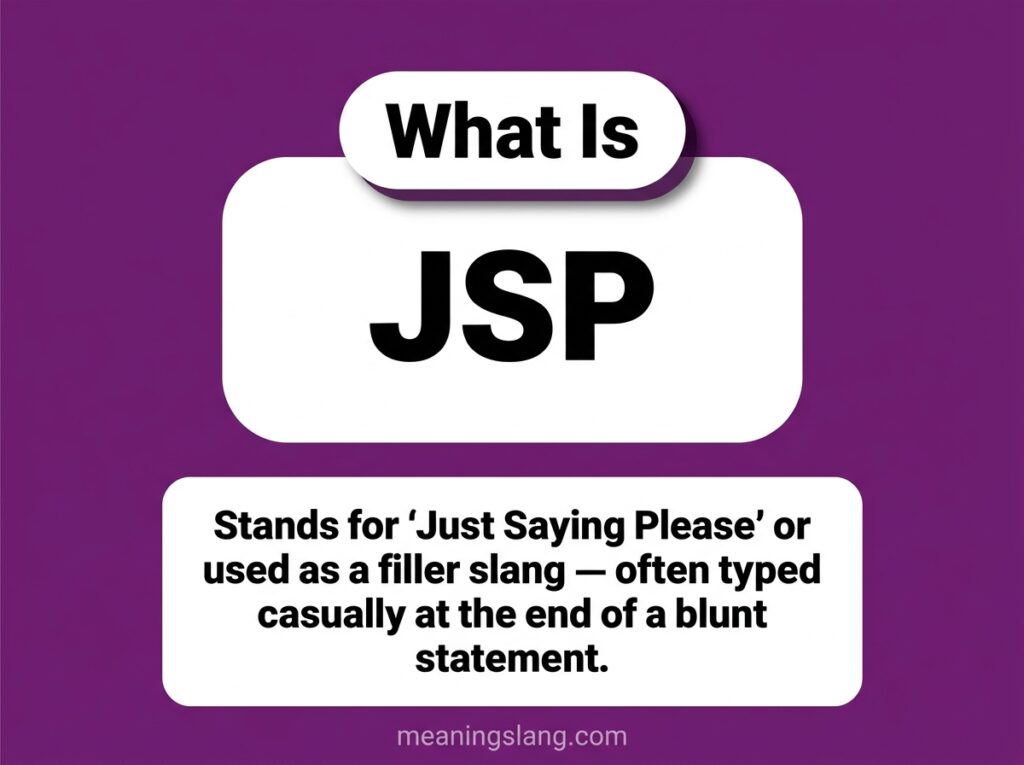 JSP Meaning