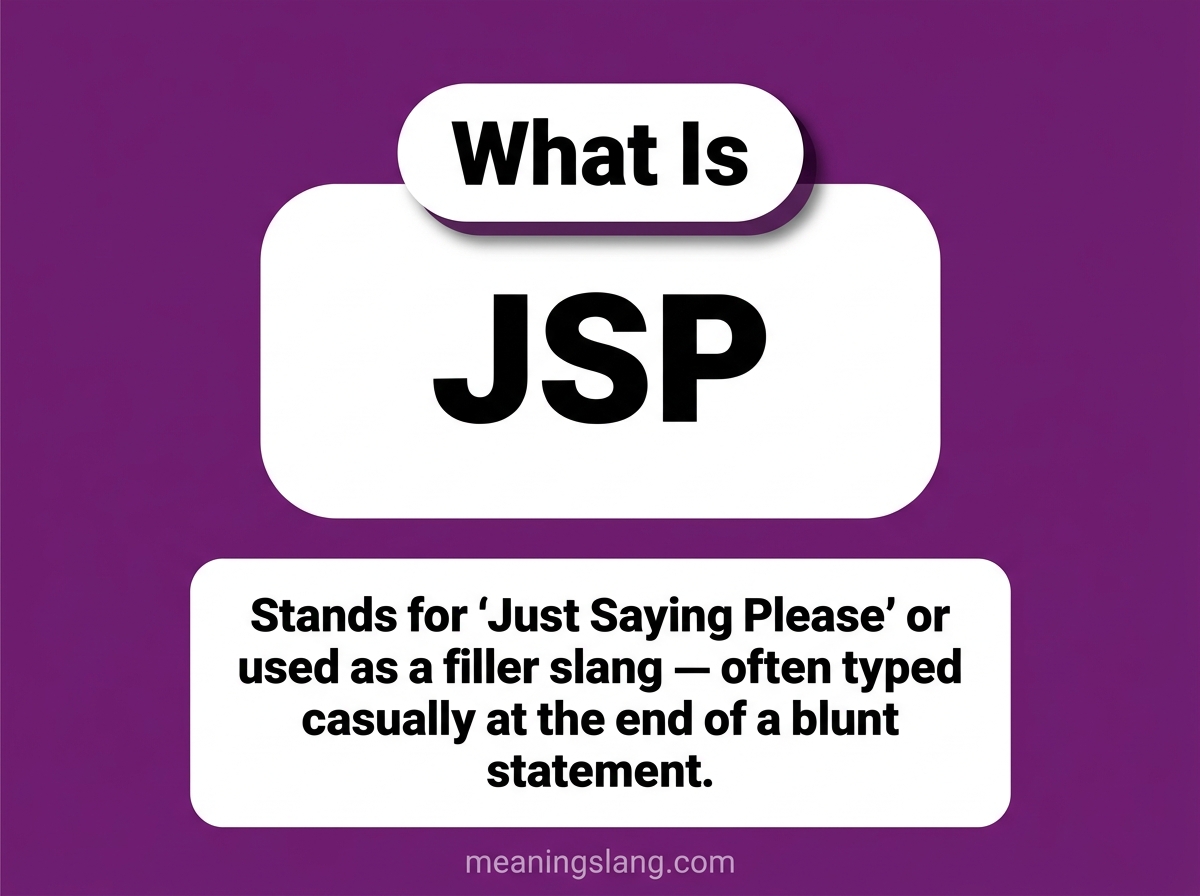 JSP Meaning