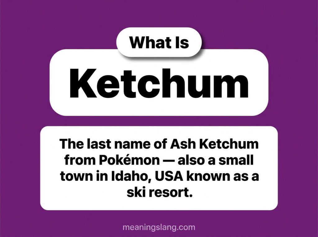 Ketchum Meaning