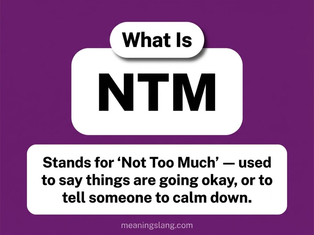 NTM Meaning