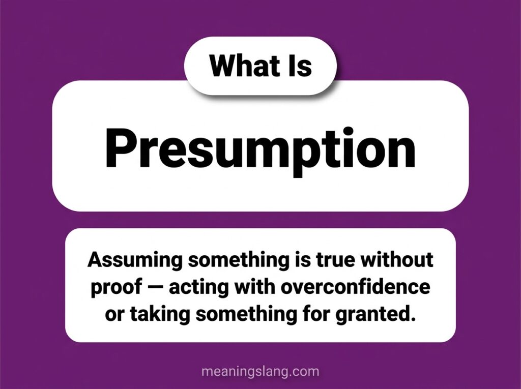 Presumption Meaning