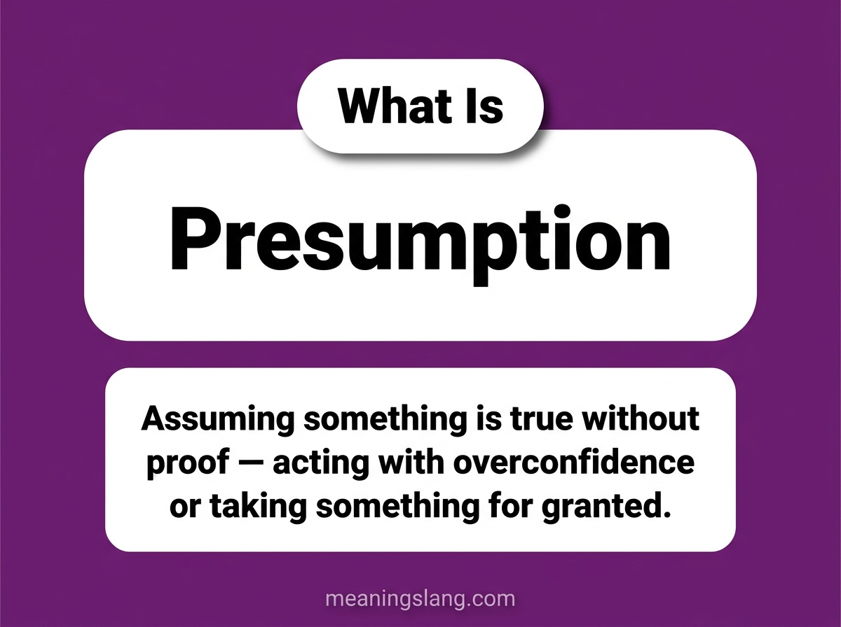 Presumption Meaning