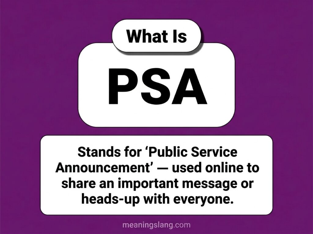 PSA Meaning
