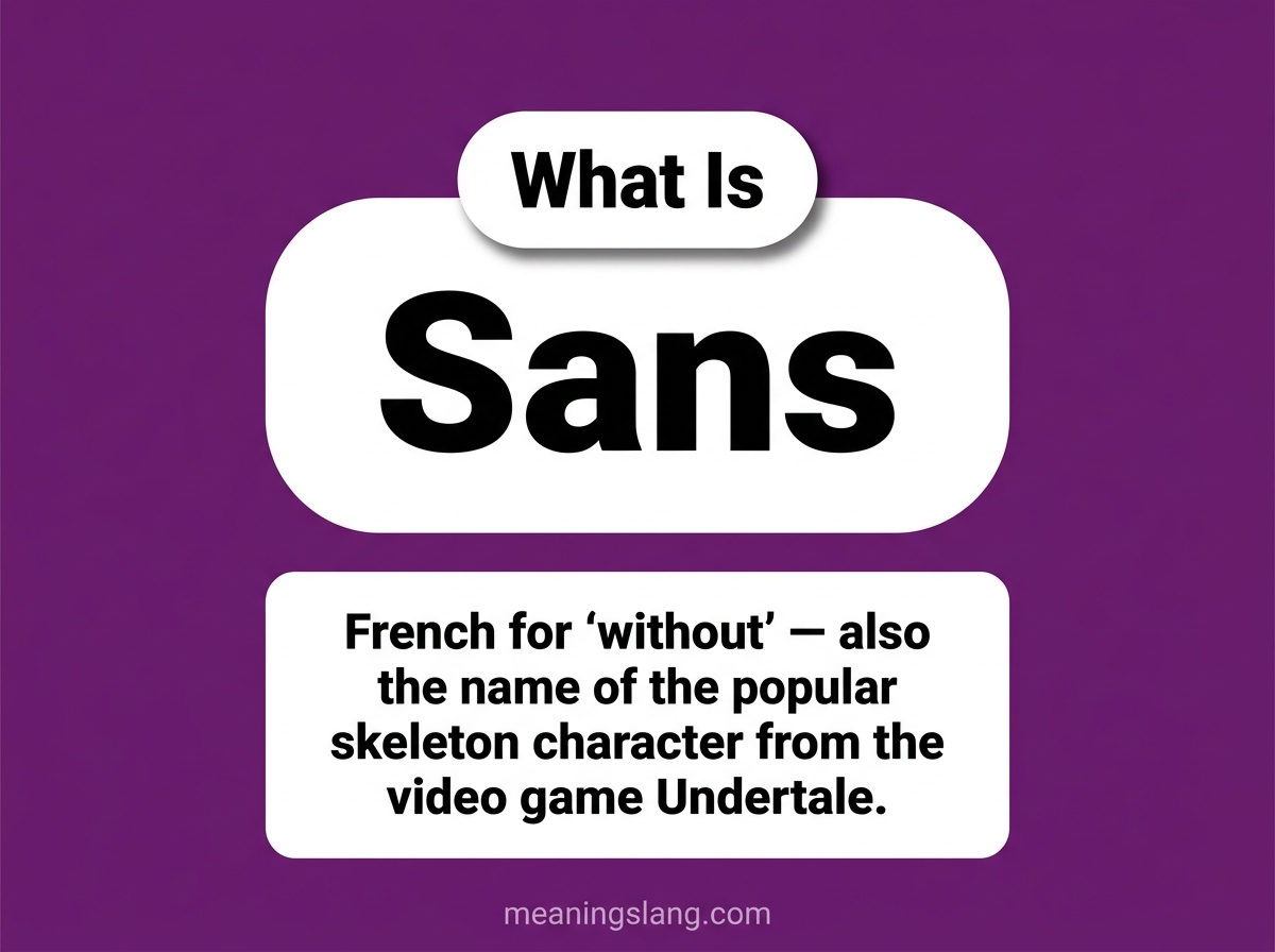 Sans Meaning