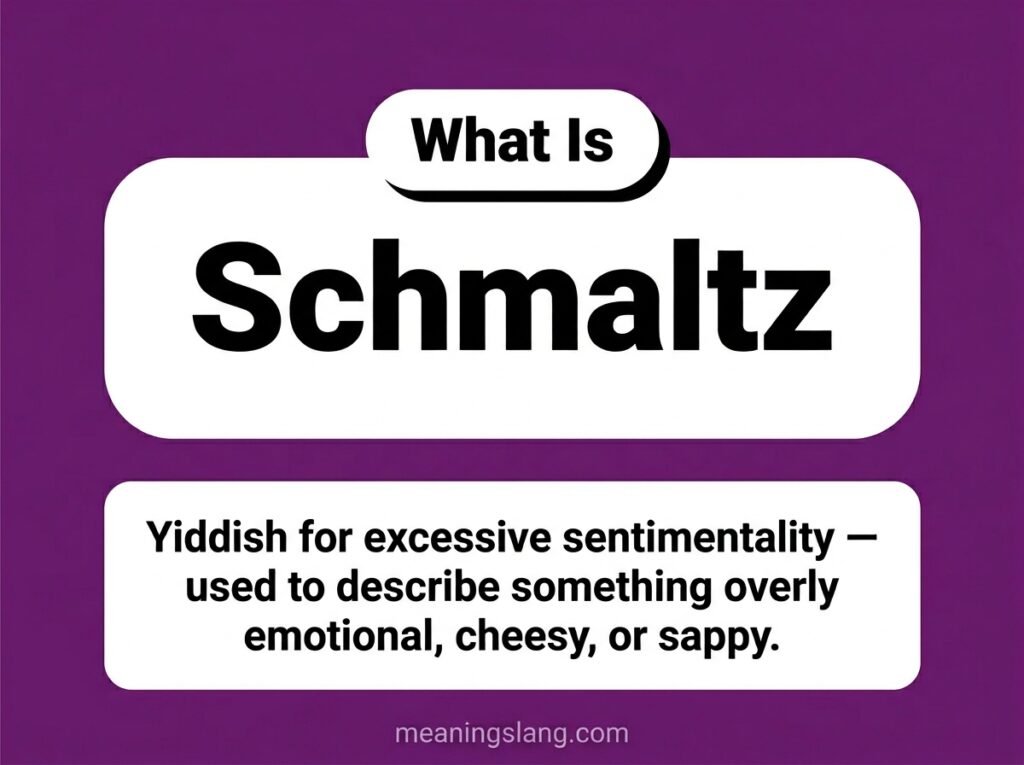 Schmaltz Meaning
