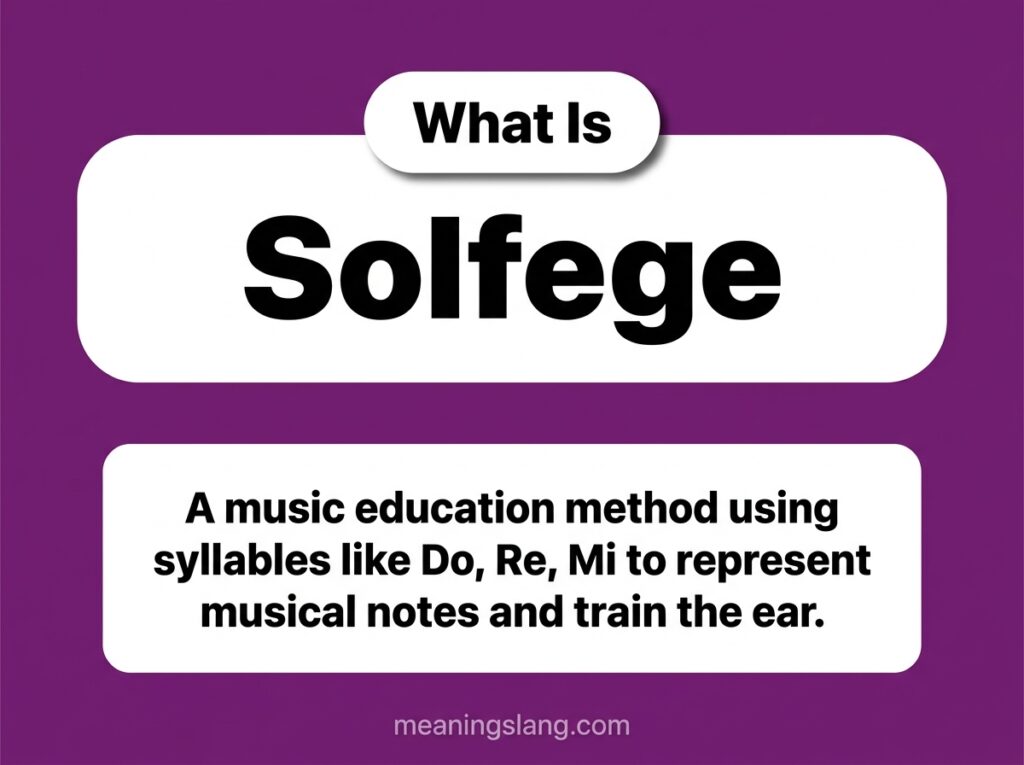 Solfege Meaning