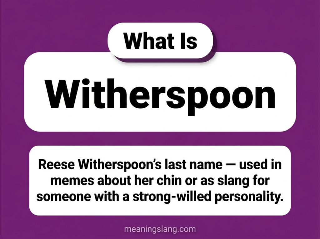 Witherspoon Meaning